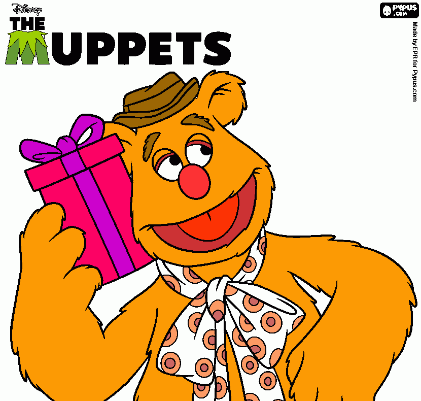 fozzy coloring page