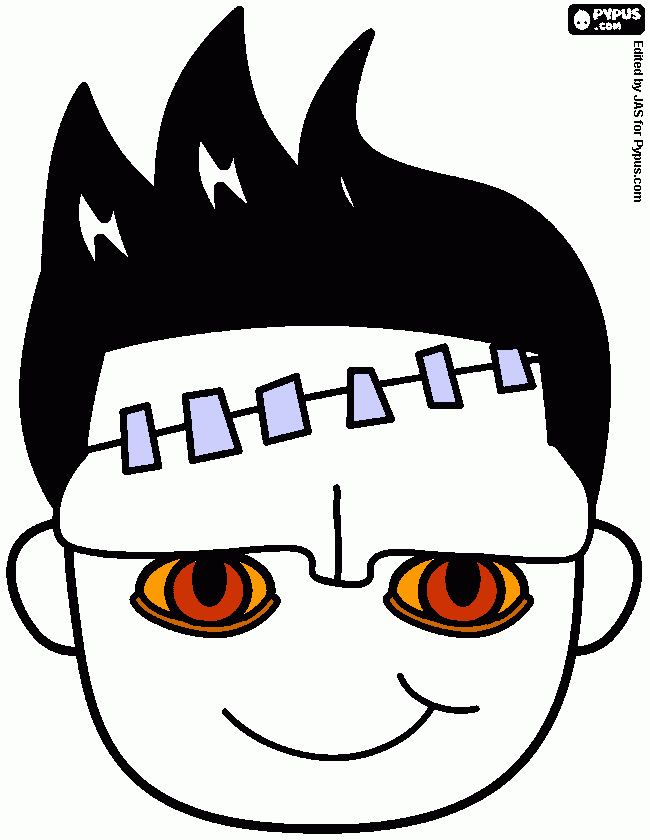 franken coloring page