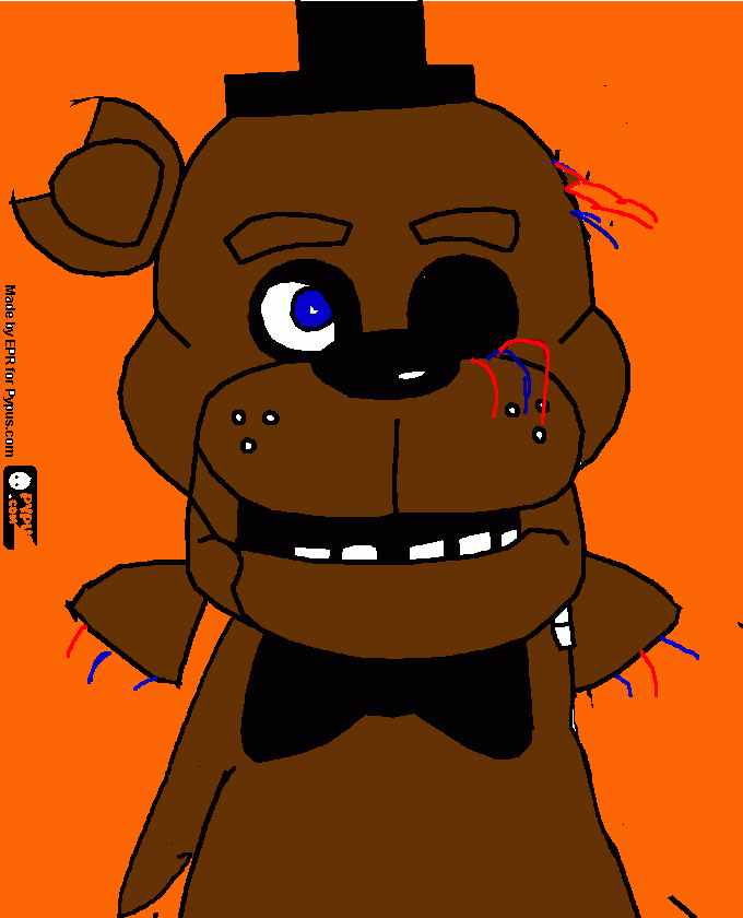 freddy faz bear coloring page