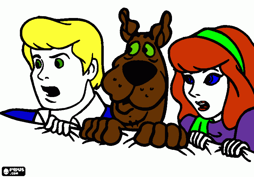 Friends coloring page
