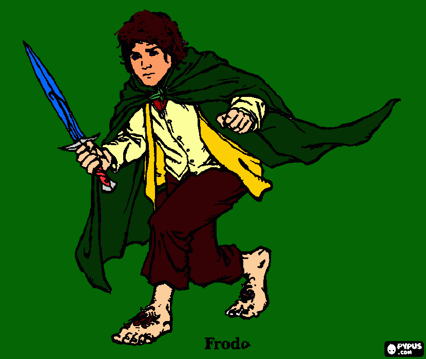Frodo coloring page