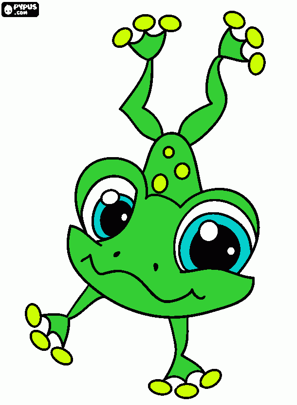 frogger coloring page