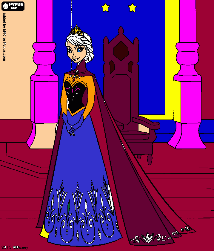 frosen coloring page