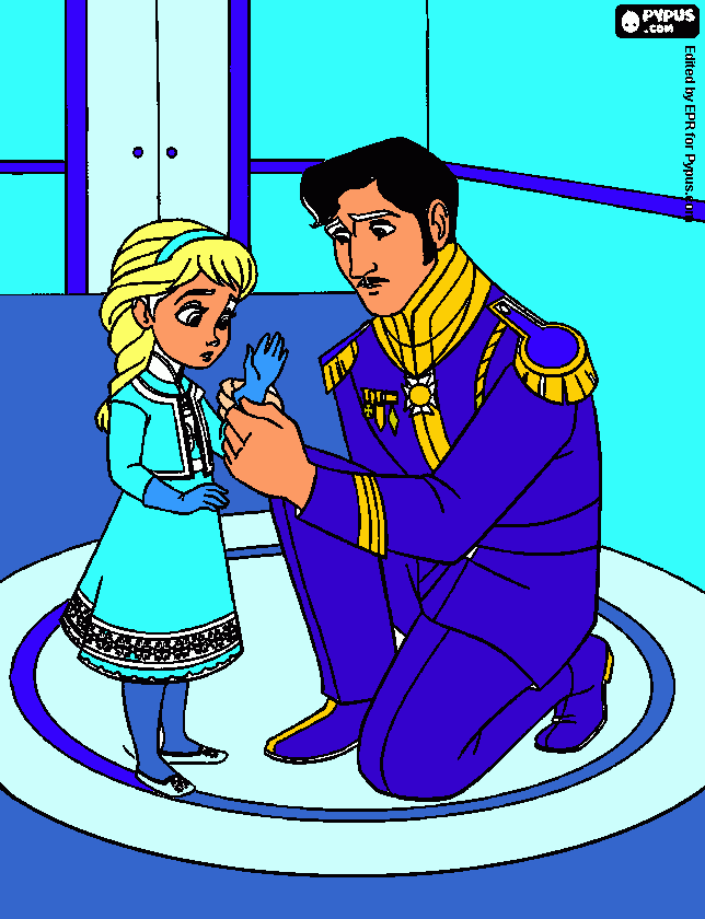 frozen  Elsa coloring page