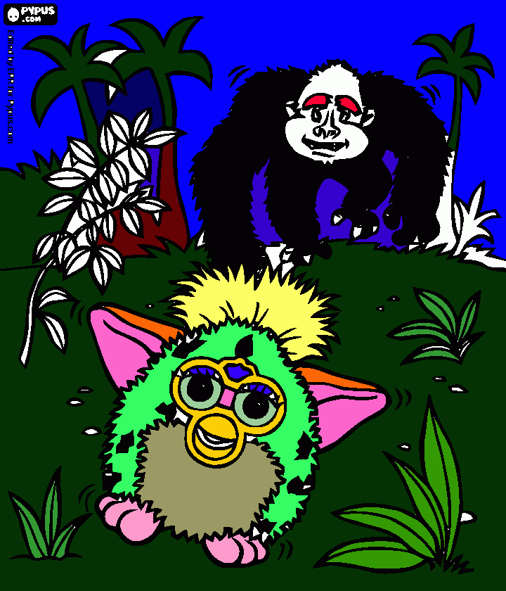 furbies coloring page