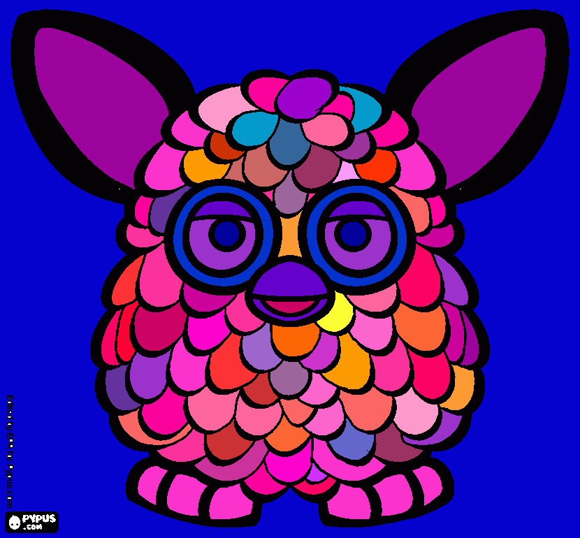 furby coloring page