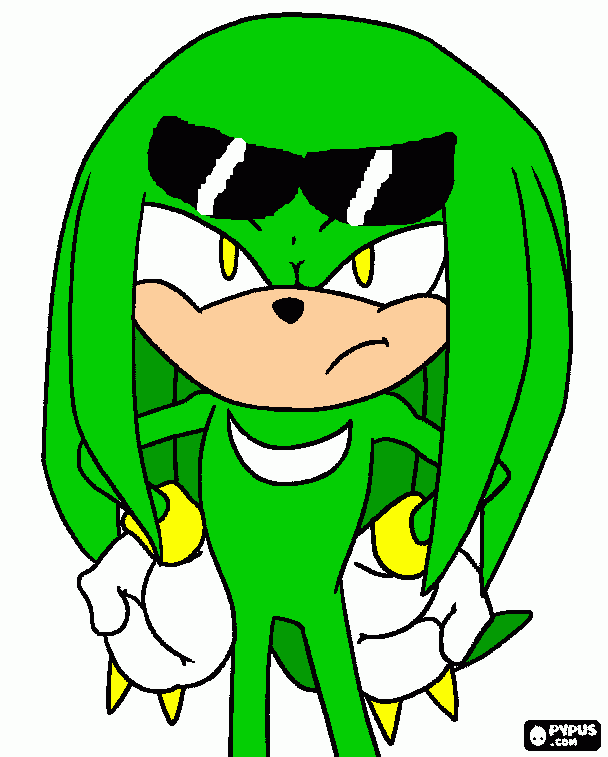 Gabo(Gabriel)the echidna coloring page