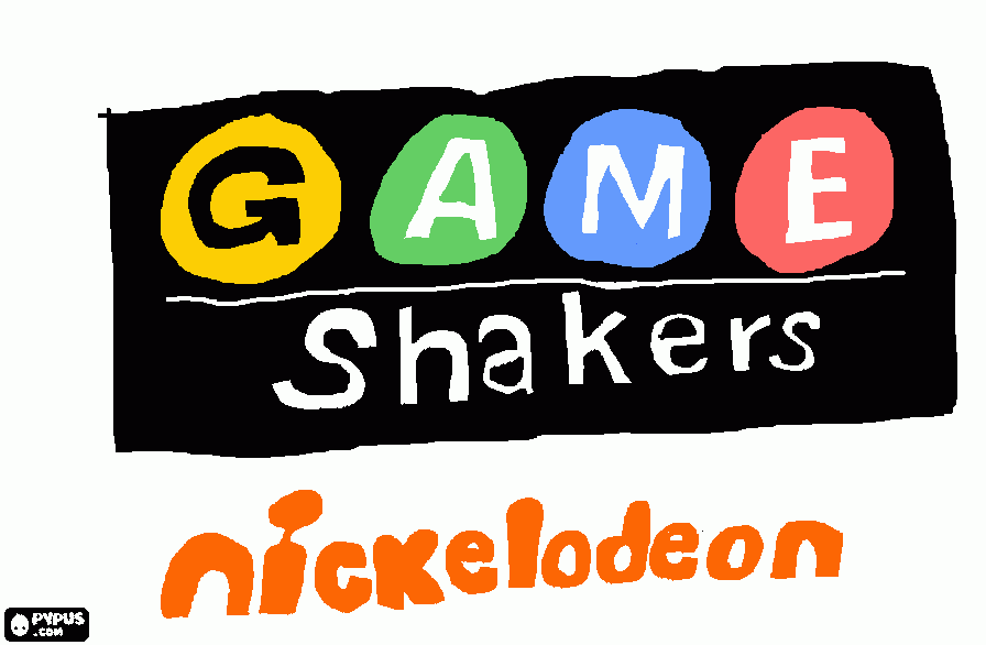 Game Shakers Logo coloring page