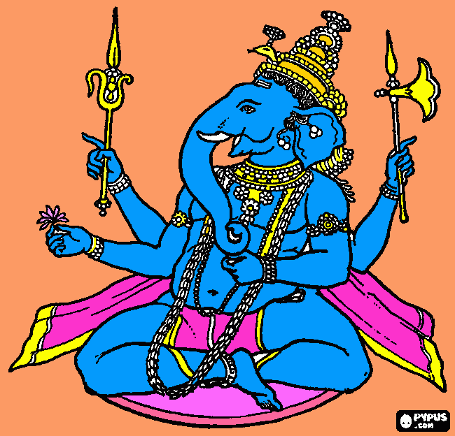 Ganesha coloring page