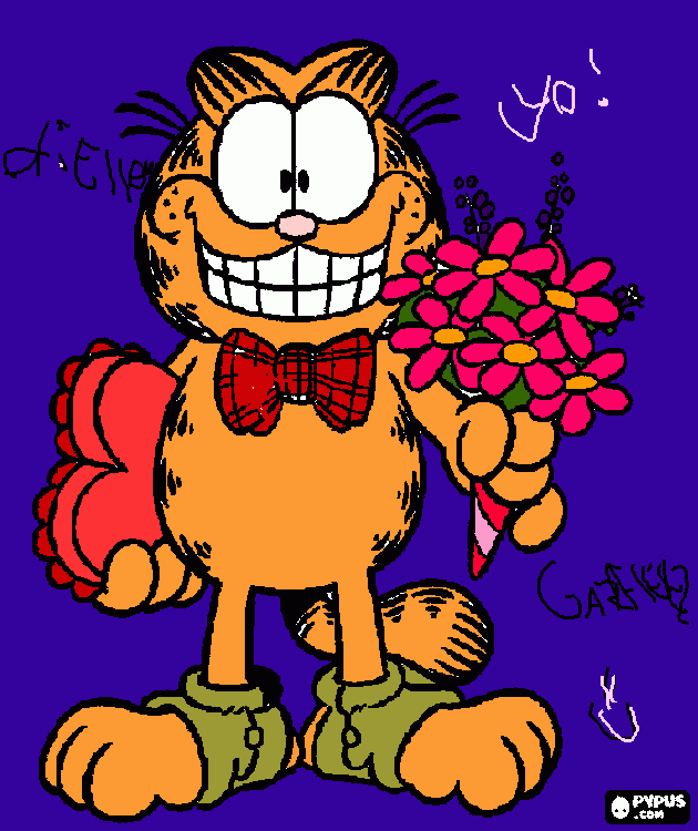 Garfield! coloring page