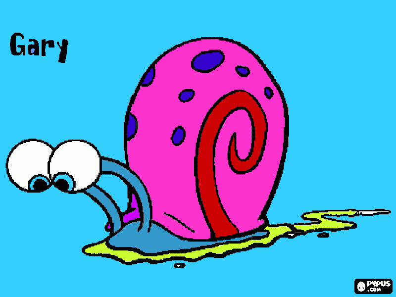 Gary the Snail coloring page, printable Gary the Snail.