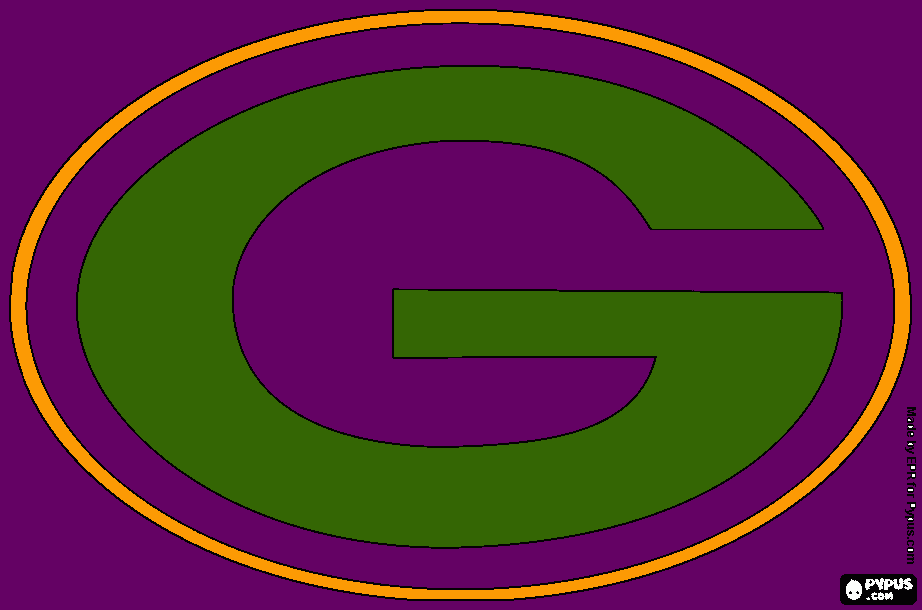 GB Packers symbol coloring page
