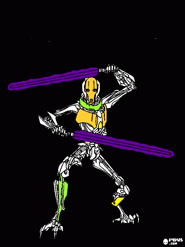 General Grievous coloring page