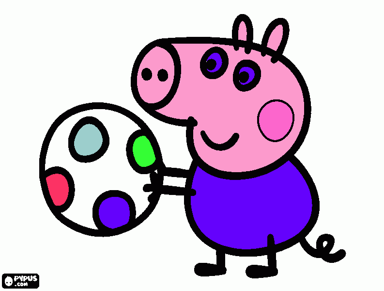 george pig coloring page