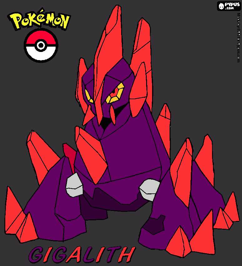Gigalith coloring page