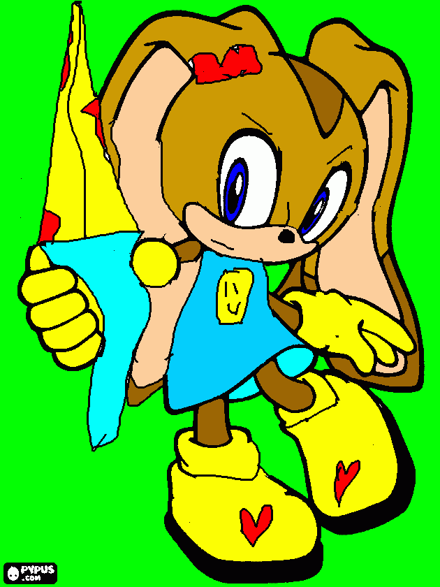 Gina The rabbit coloring page