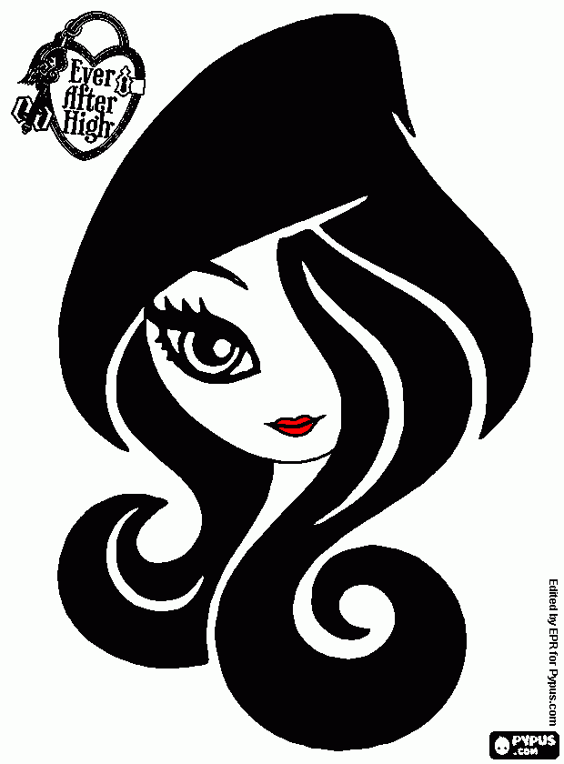 girl face coloring page