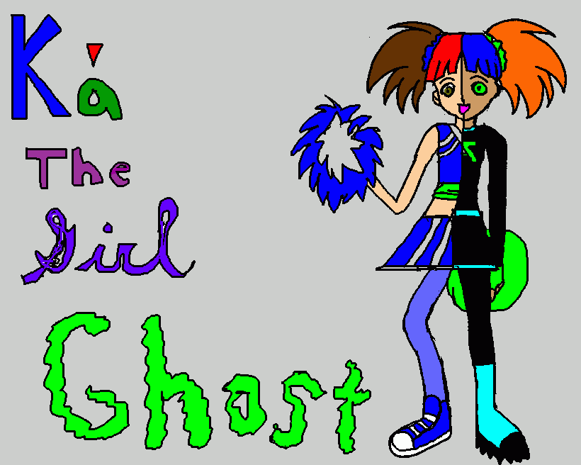 girl ghost coloring page