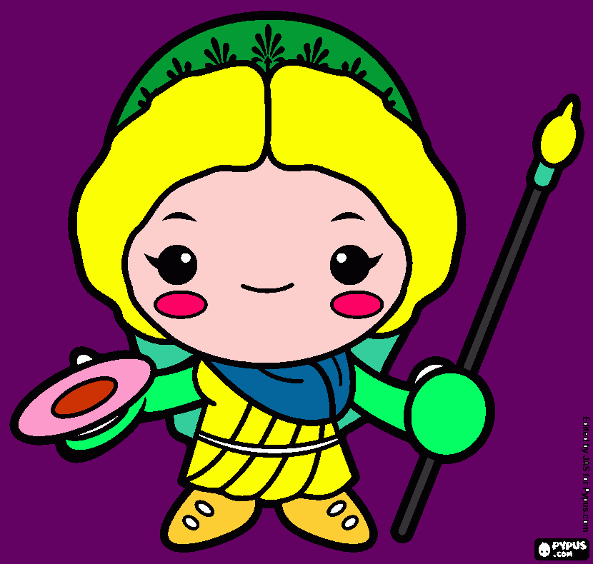 girly coloring page