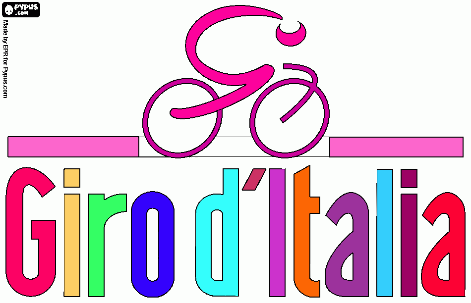 GIRO D'Italia coloring page