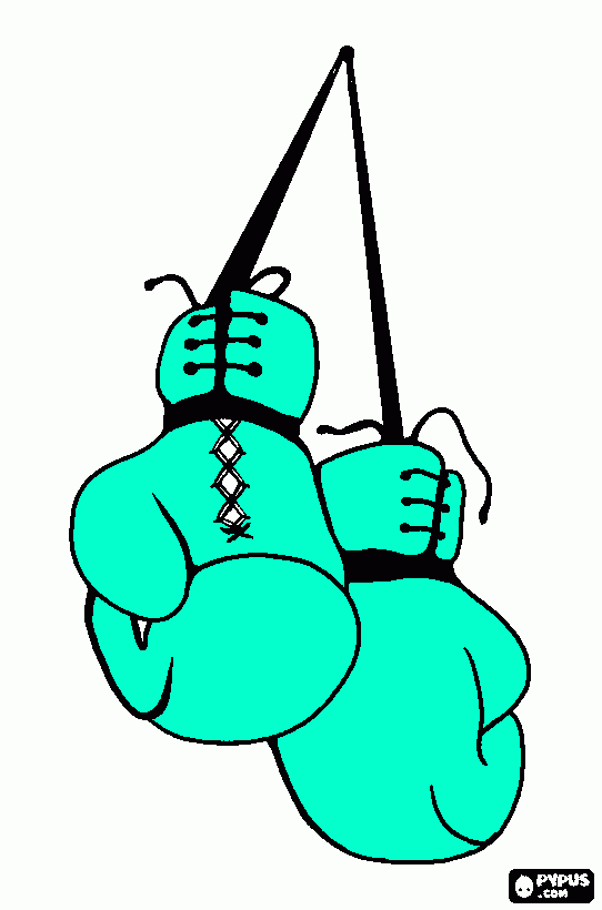 glove coloring page