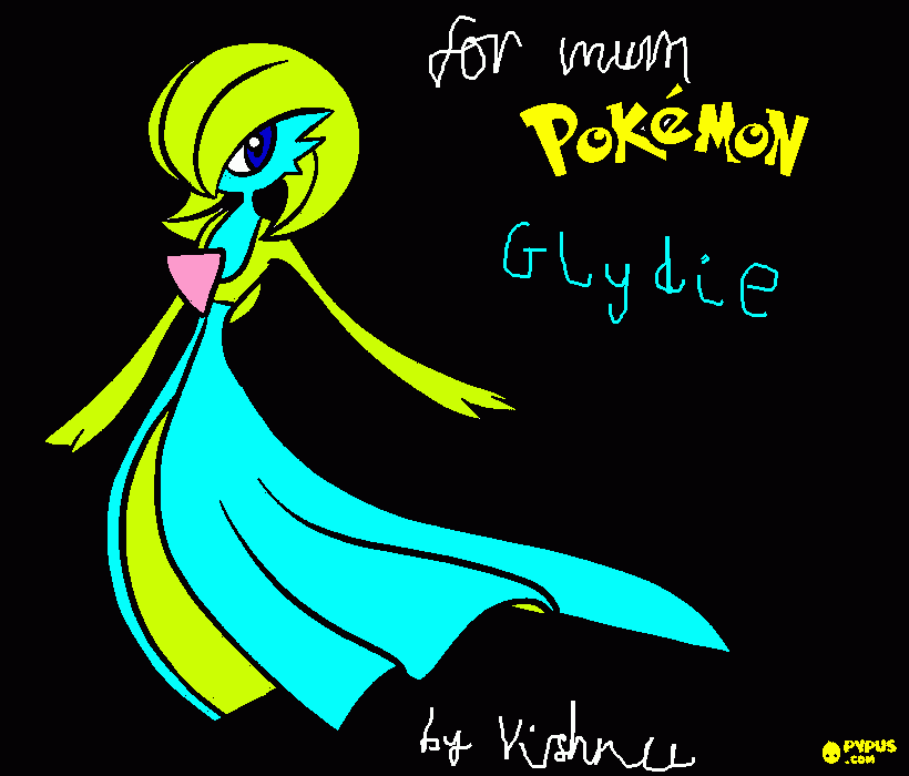 Glydie coloring page