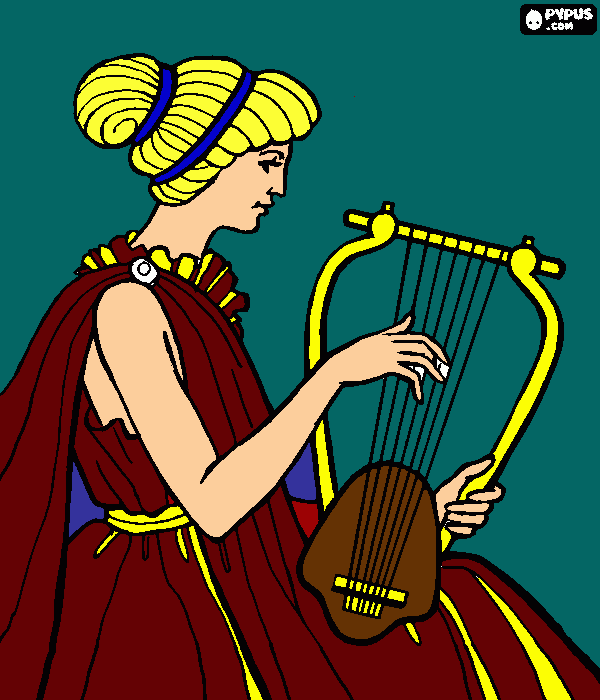 Godess coloring page