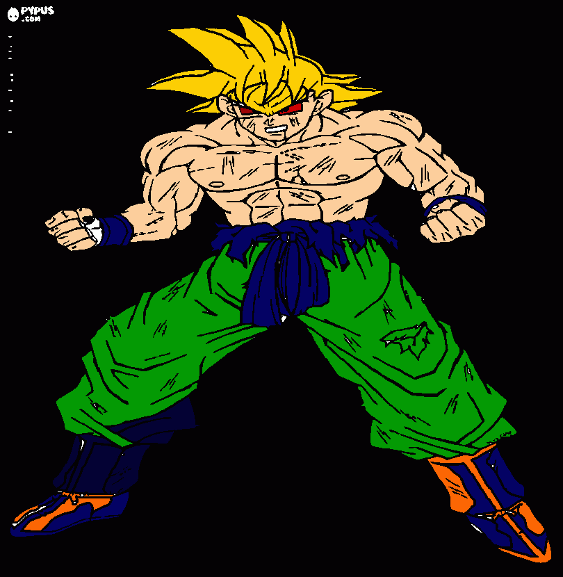 goku coloring page
