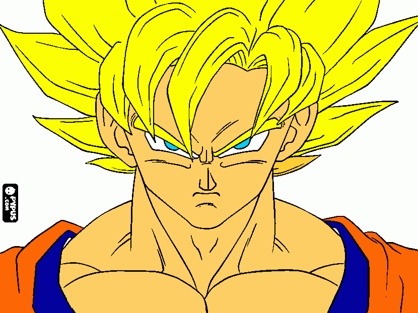 gokuu coloring page