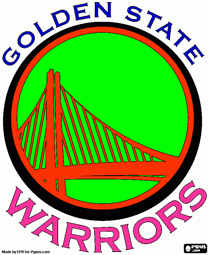 GOLDEN STATE WARRIORS coloring page