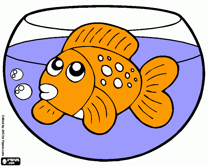 Goldfish coloring page