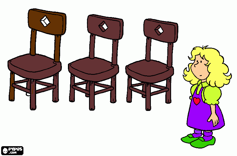 Goldielocks coloring page