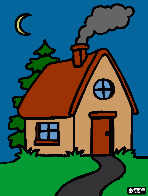 good night coloring page