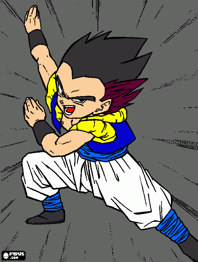 Gotenks coloring page