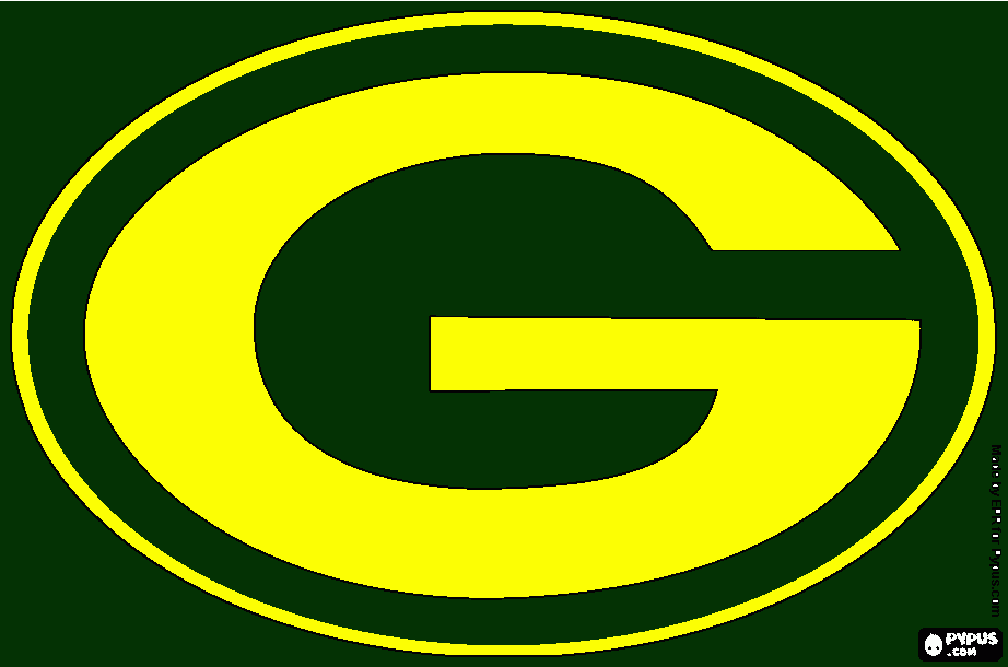 Green Bay Packer Logo coloring page