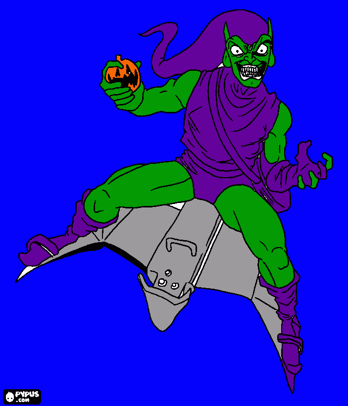 green goblin coloring page