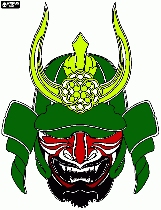 green coloring page