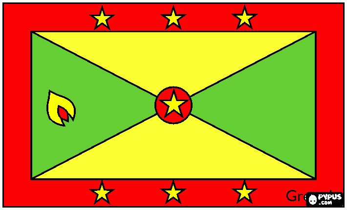 GRENADA coloring page