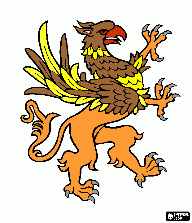 griffin coloring page
