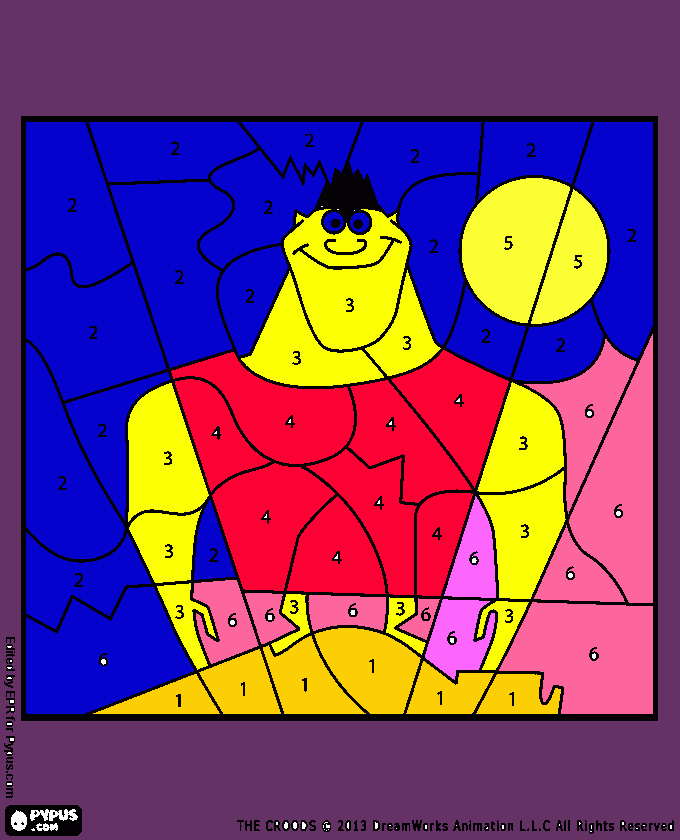 Grug coloring page