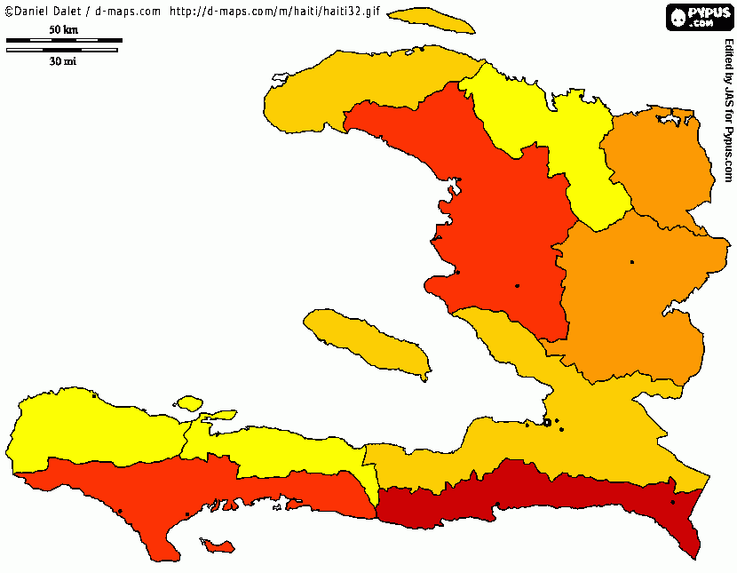 haiti map coloring page
