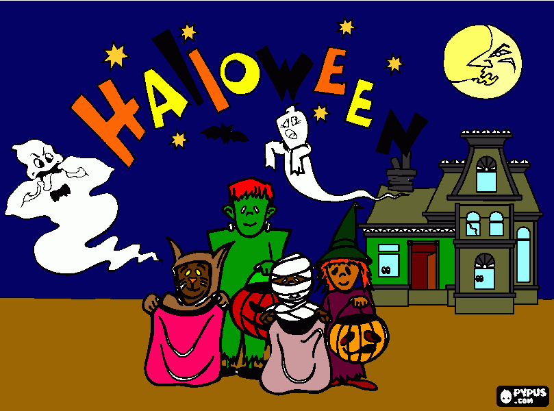 HALLOWEEN  BOOO!!!! coloring page