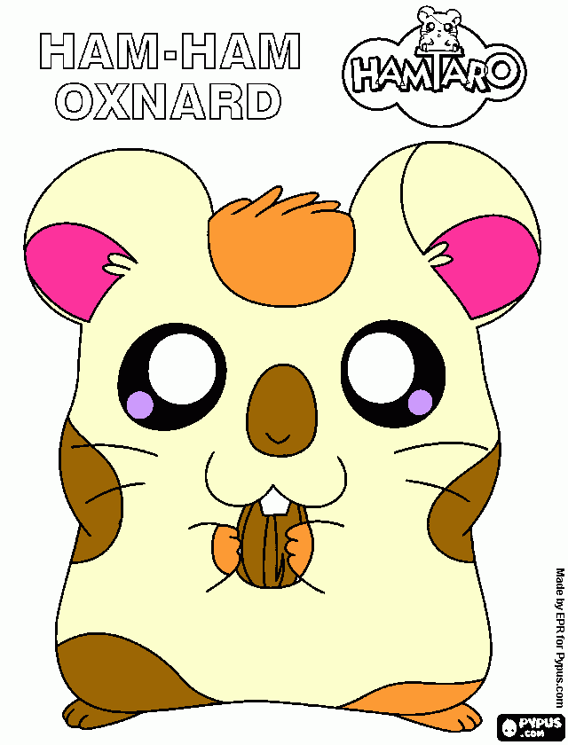 ham ham oxnard coloring page
