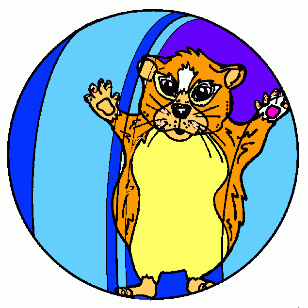 Hammy Hamster coloring page