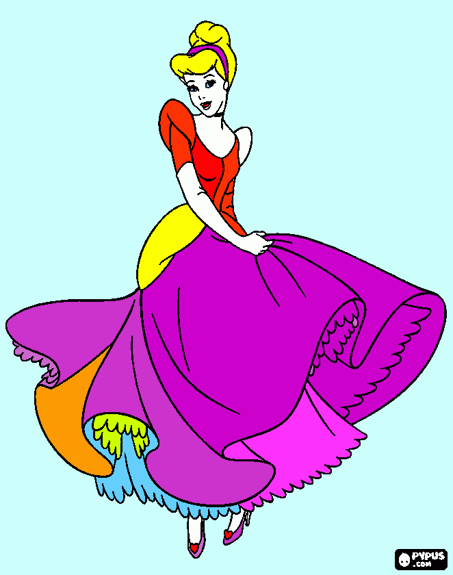 hamupipőke coloring page