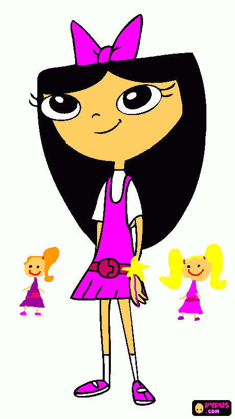 happy girl coloring page