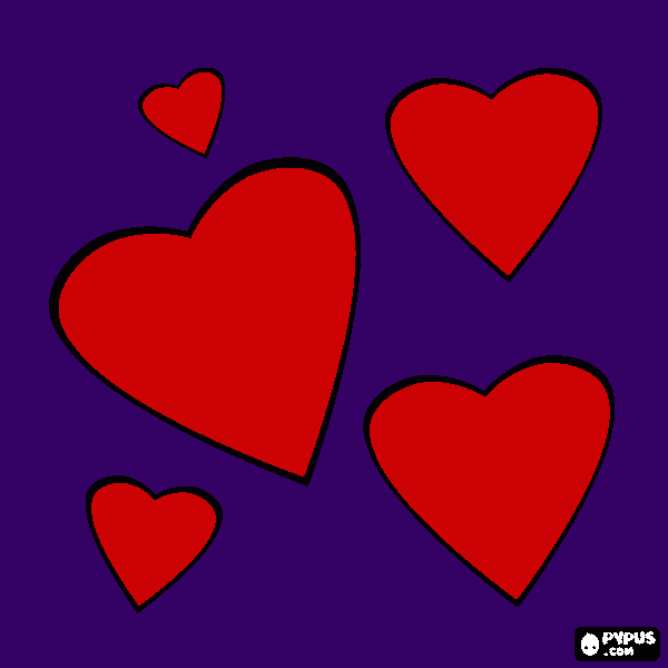 heart of love coloring page