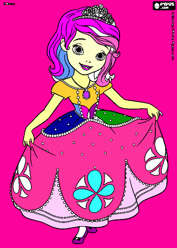 Heidi creation coloring page