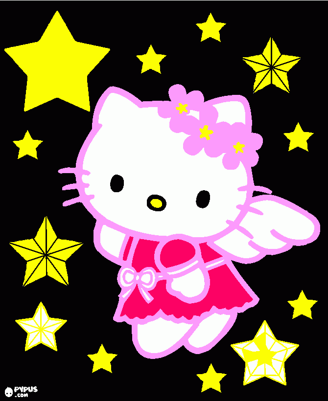 Hello Kitty Cutie coloring page