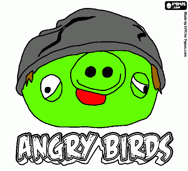 helmet pig coloring page